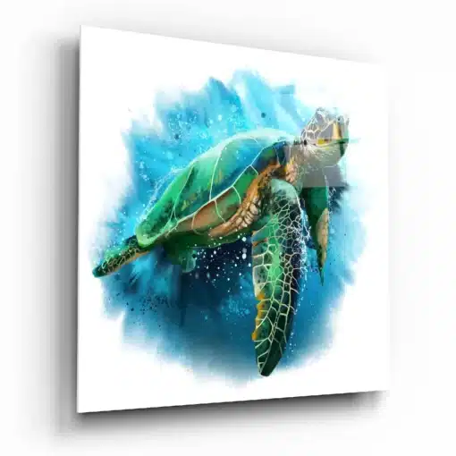 Caretta Caretta Glasschilderij