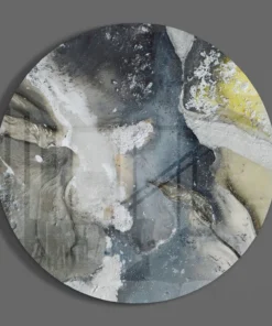 Alternative view of Marmer Rond Glasschilderij