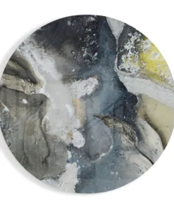 Marmer Rond Glasschilderij