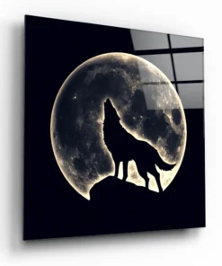 Volle Maan Glasschilderij