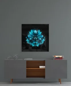 Bloemen Glasschilderij - Afbeelding 4