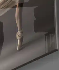 Alternative view of Dansende Ballerina Glasschilderij
