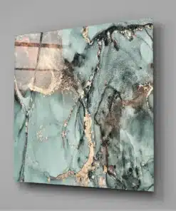 Abstract Marmer Glasschilderij - Afbeelding 3