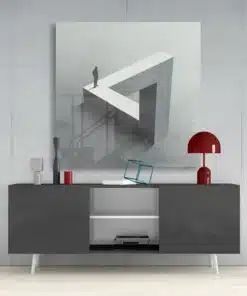 Illusie Doolhof Glasschilderij - Afbeelding 4