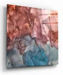 Abstract Marmer Glasschilderij