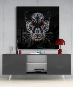 Panter Glasschilderij