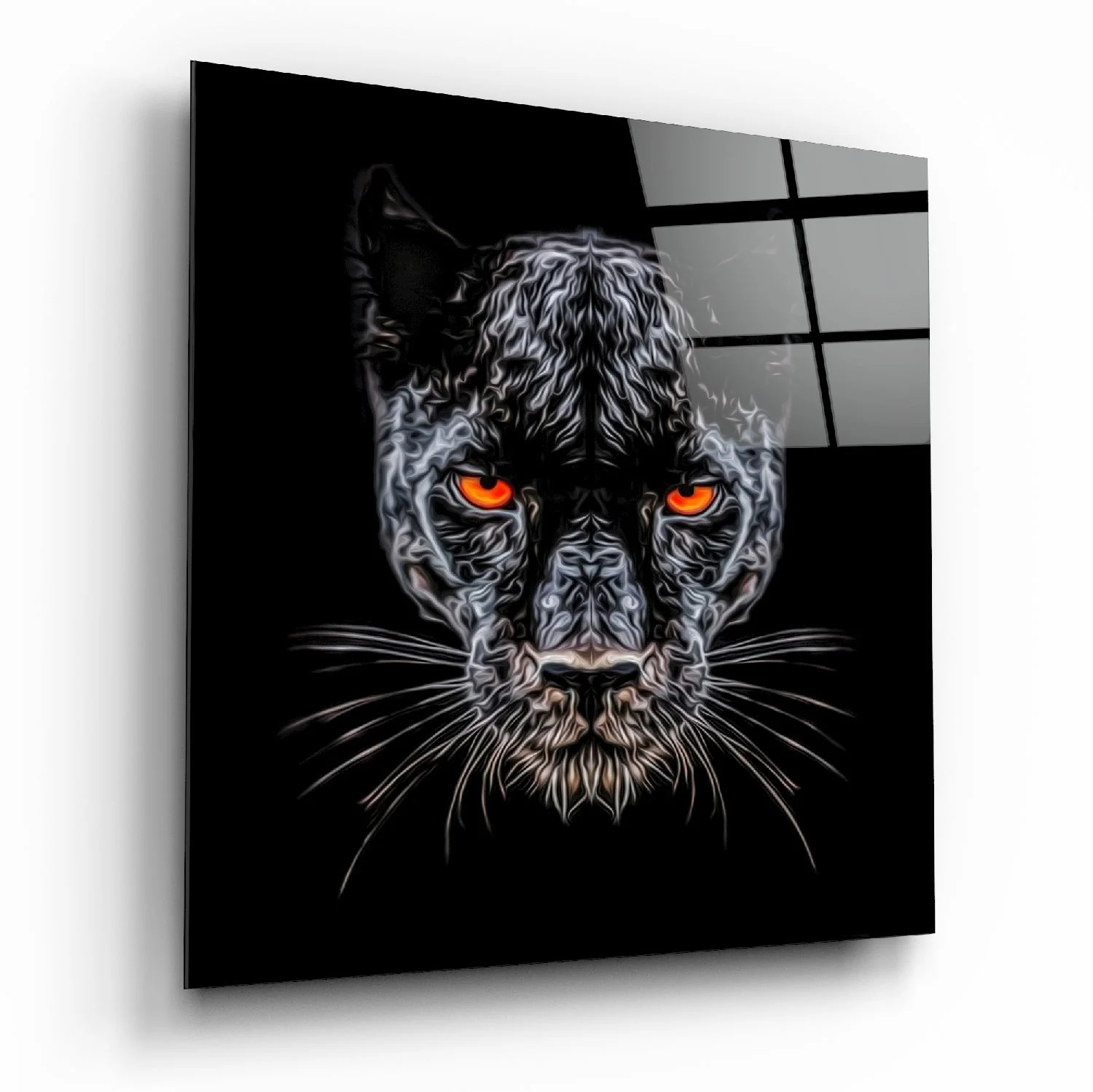 Panter Glasschilderij