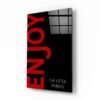 Enjoy-Glasschilderij
