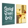 Good Vibes Only Glasschilderij
