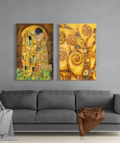 Gustav Klimt Glasschilderij
