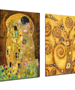 Gustav Klimt Glasschilderij