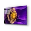 Bloem Paars Geel Glasschilderij
