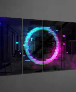 Alternative view of Neonlicht Cirkel Glasschilderij