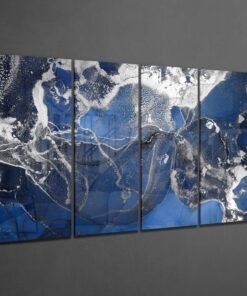 Alternative view of Marmerlook 4-Delig Glasschilderij