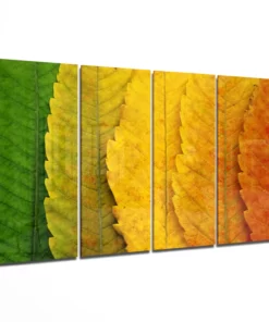 Herfstbladeren Glasschilderij