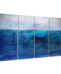 Blauwe Horizon Glasschilderij