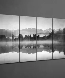 Alternative view of Mistig Landschap Glasschilderij
