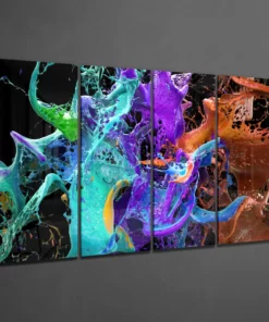 Alternative view of Mix van kleuren Glasschilderij