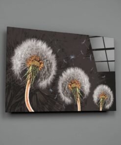 Paardenbloemen Glasschilderij - Afbeelding 3