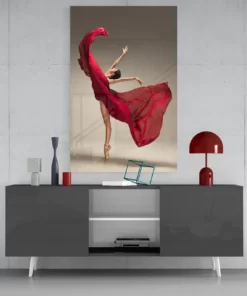 Ballerina Glasschilderij