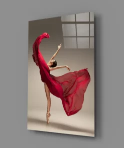 Alternative view of Ballerina Glasschilderij