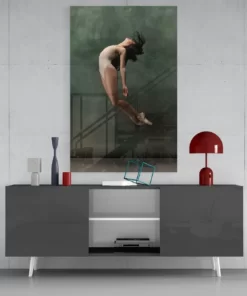 Ballerina Glasschilderij