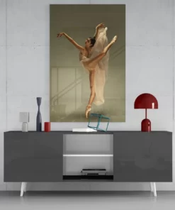 Ballerina Glasschilderij
