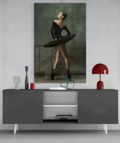 Ballerina Glasschilderij