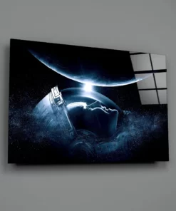 Alternative view of Astronaut Glasschilderij