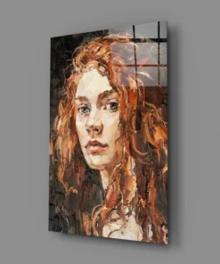 Alternative view of Vrouw Glasschilderij