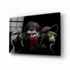 3 Wijze apen Glasschilderij