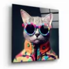 Coolste kat Glasschilderij