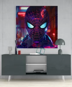 Spider Man Glasschilderij