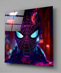 Alternative view of Spider Man Glasschilderij