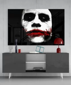 The Joker Glasschilderij