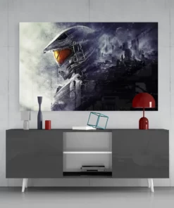 Halo - Master Chief Glasschilderij