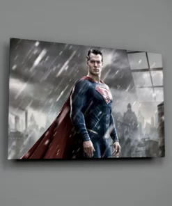 Alternative view of Superman Glasschilderij