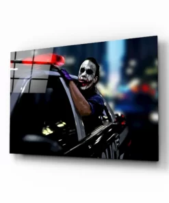 The Joker Glasschilderij