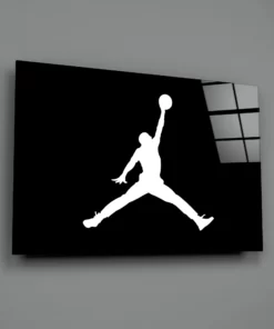 Alternative view of Air Jordan Glasschilderij