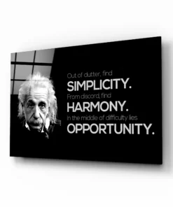 Einstein Glasschilderij