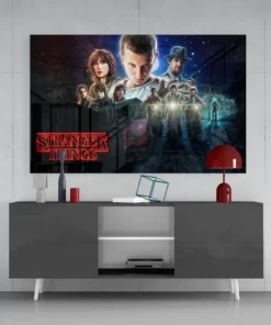 Stranger Things Glasschilderij