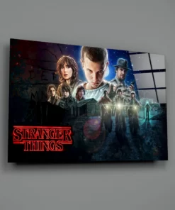 Alternative view of Stranger Things Glasschilderij