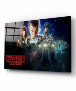 Stranger Things Glasschilderij