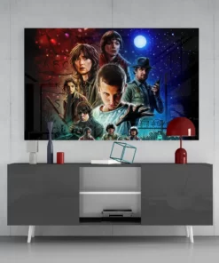 Stranger Things glasschilderij