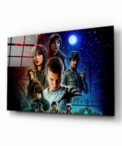 Stranger Things glasschilderij