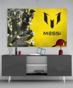 Messi Glasschilderij