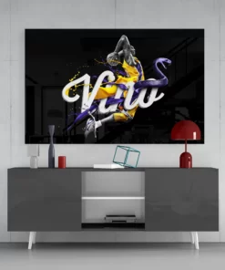 Vino Kobe Bryant Glasschilderij
