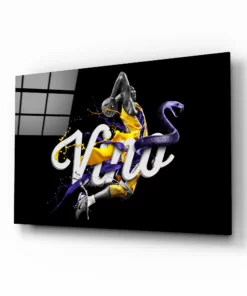 Vino Kobe Bryant Glasschilderij