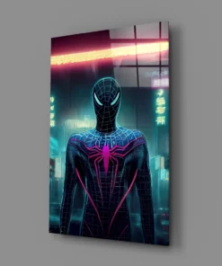 Alternative view of Spiderman Glasschilderij