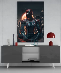 Iconische Spider-Man Glasschilderij